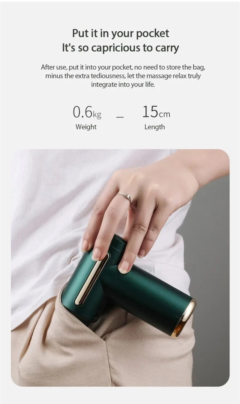 Mini Portable Massage Gun Percussion Massager For Body Neck Deep Tissue Muscle Relaxation Gout Pain Relief Fascia Gun массажер