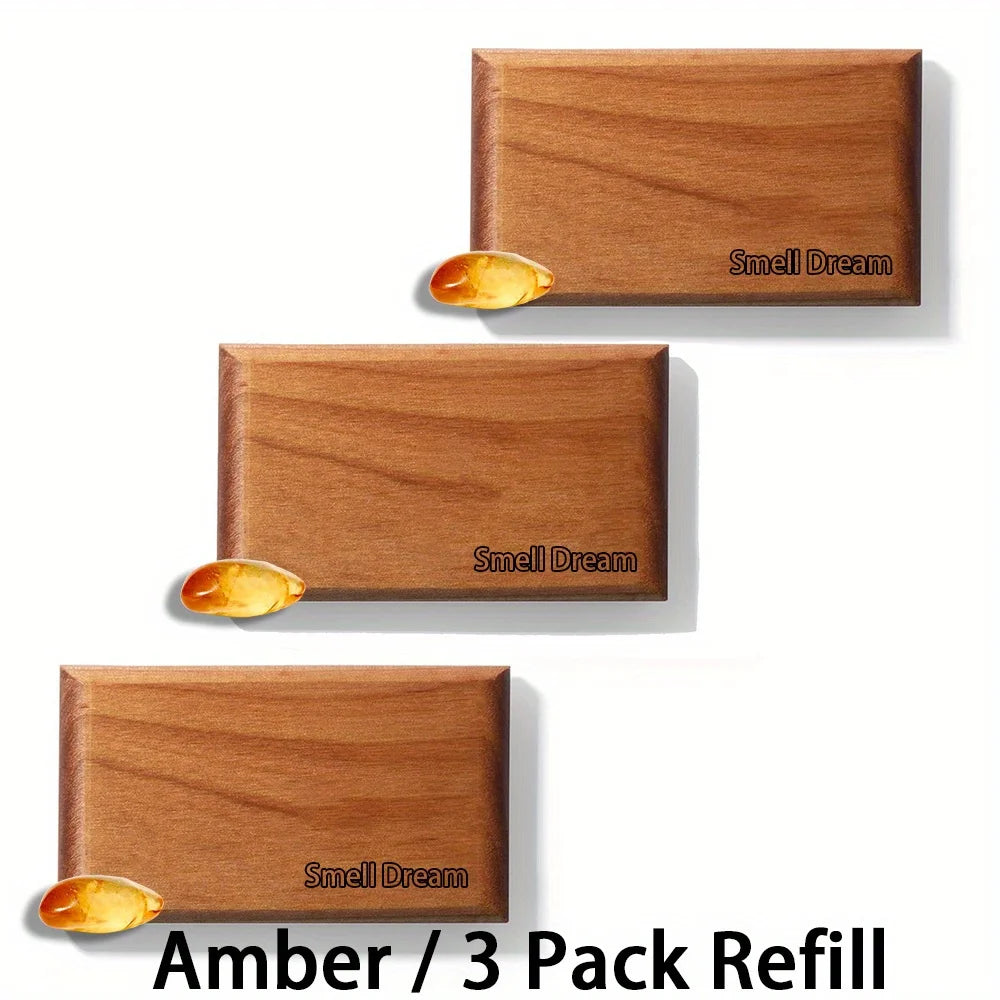 Smell Dream Car Air Freshener - Wooden Deodorizer - Vehicle Odor Remover - Auto Scent Diffuser - Long-Lasting Car Freshening