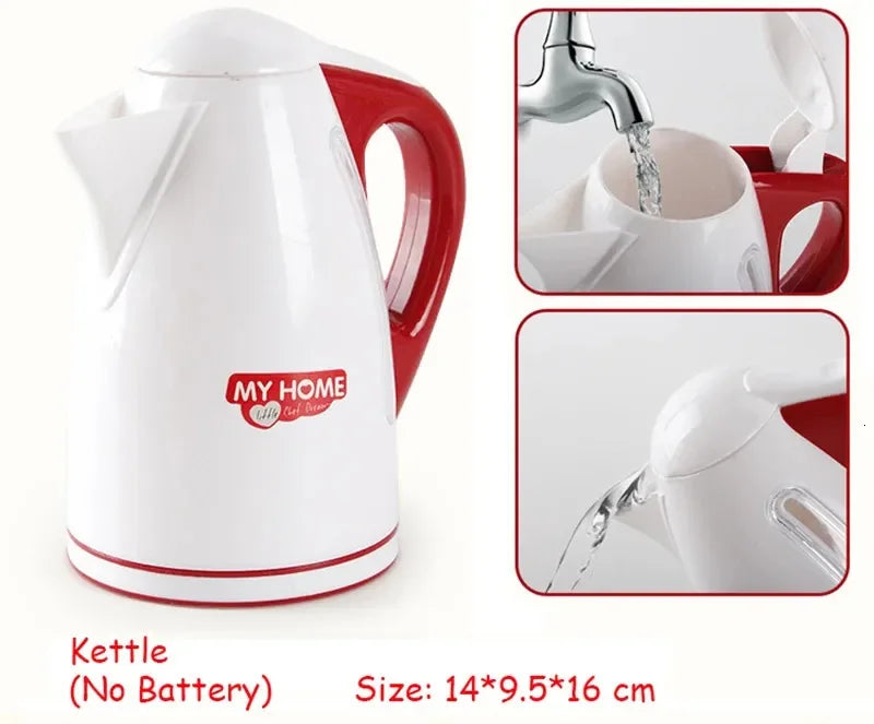 Kitchen Appliances Toys Toy Kitchen Set for Kids Play Kitchen Doll House Accessories Blender Coffee Maker Machine Mixer Toaster