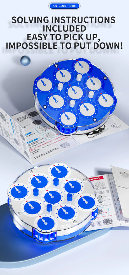 QiYi Speed cube Magic Clock Magnetic Clock Shengshou Magnetic Magic Clock Sengso Clock Profissional Magic Clock Cube toys