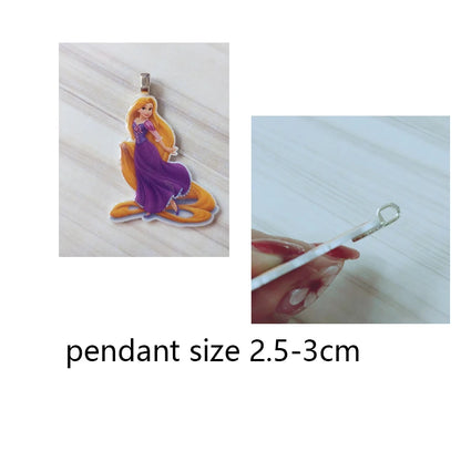 Cartoon Axolotl Acrylic Necklace Pendants Charms Resin Epoxy Handmade Crafts Jewelry Gifts