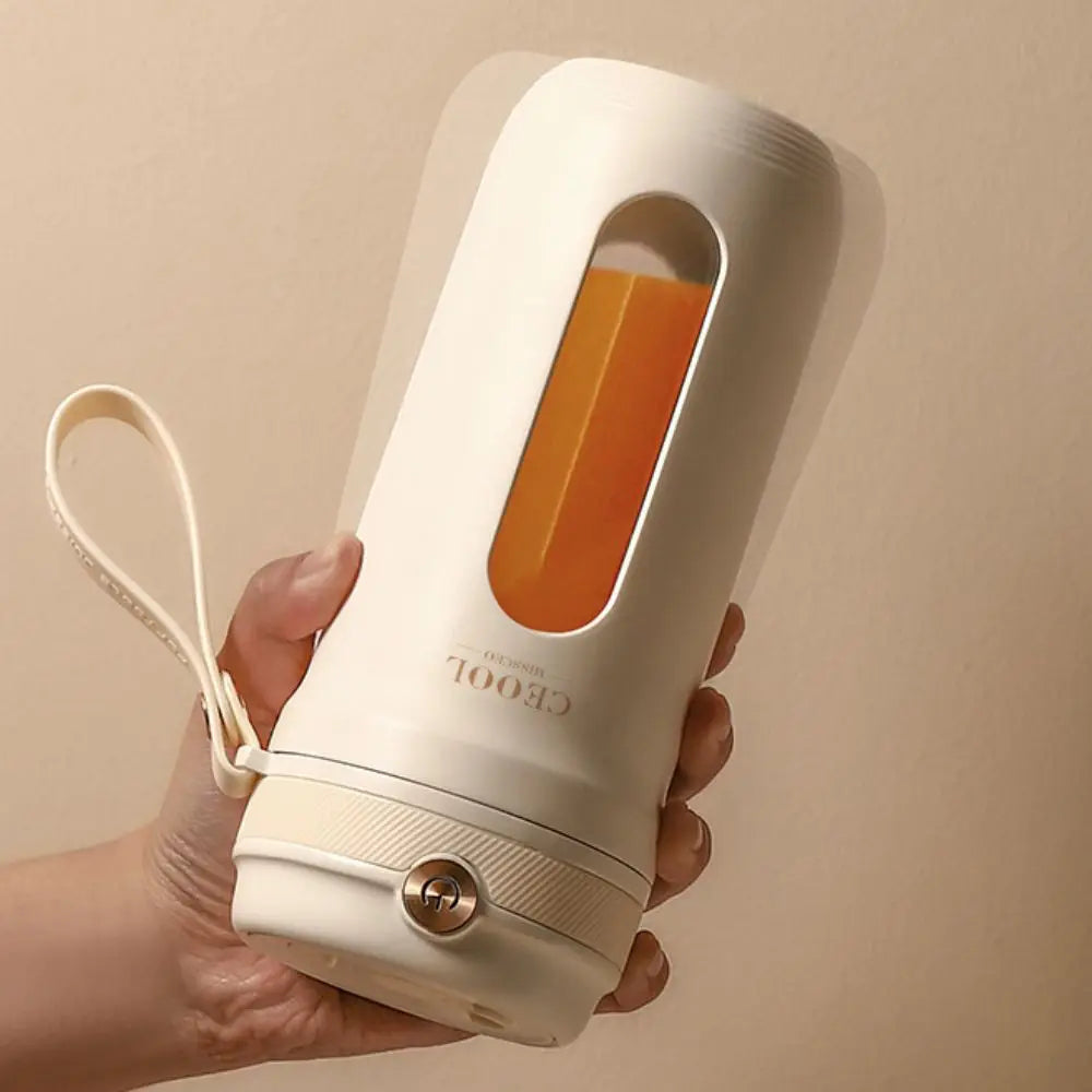 4/10 Blades Fruit Blender Cup with Detachable Straw USB Rechargeable Smoothie Maker Cup 350ML Mini Ice Crusher Office