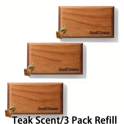 Smell Dream Car Air Freshener - Wooden Deodorizer - Vehicle Odor Remover - Auto Scent Diffuser - Long-Lasting Car Freshening