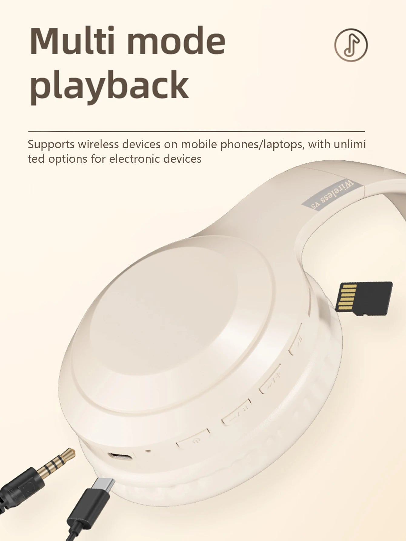 Headset Bluetooth wireless headset, Jerry 5.0, long range, gaming game wireless headset, low latency