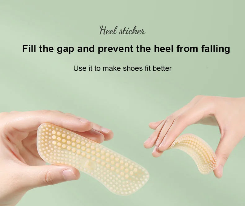Heel Sticker Heel Protector for Shoes Anti Slip Heel Cushions Non-Slip Heel Inserts Silicone Shoe Backs Foot Care for Women Men