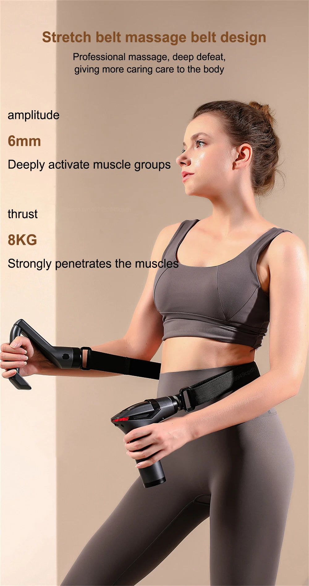 Muscle Massage Gun Portable Fascia Massage Gun High Frequency Body Back Legs Shoulder Waist Massager Professional Muscle Massage