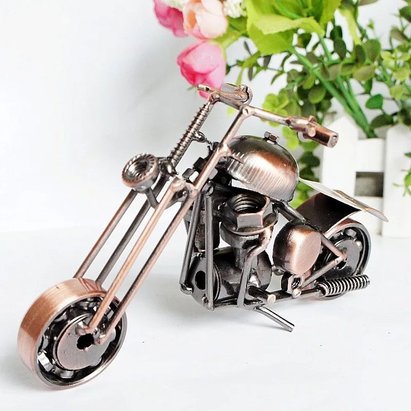 Metal Iron Motorcycle Model Special Promotion Iron Ornaments Handmade Crafts Gifts Multiple Options Available