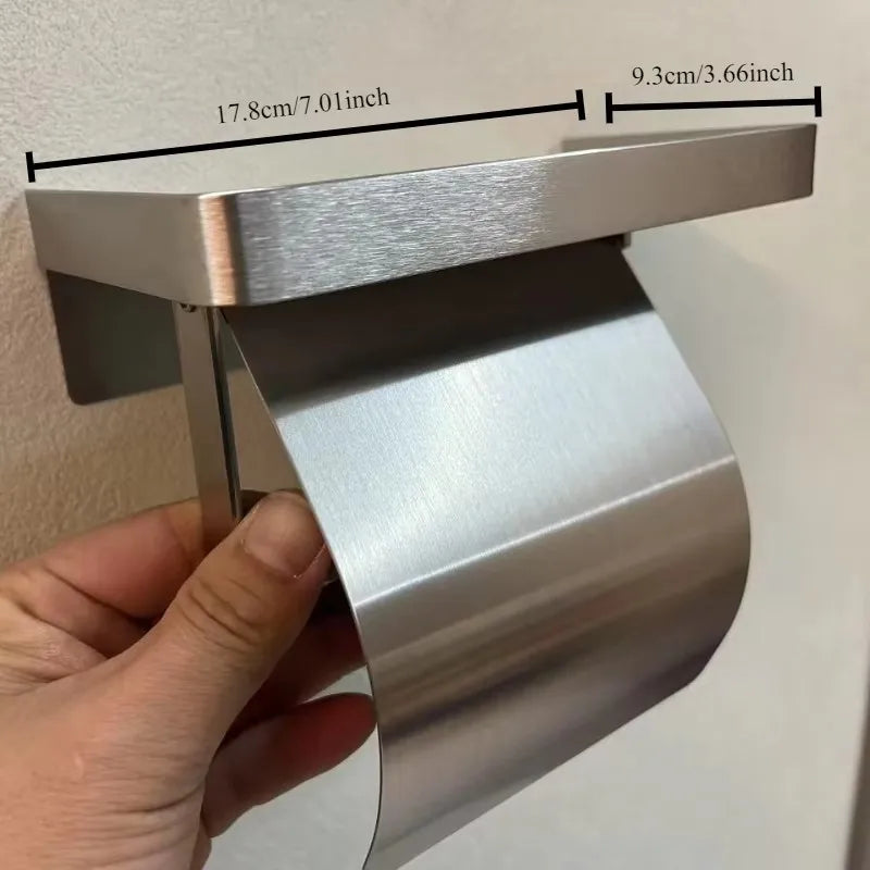 Stainless steel tissue holder for bathroom accessories