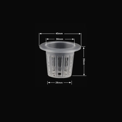 Hydroponic Basket 10pcs Plant Containers Grow Pots High Quality Round Shape Heavy Duty Net Cups Indoor and Outdoor Home Supplies