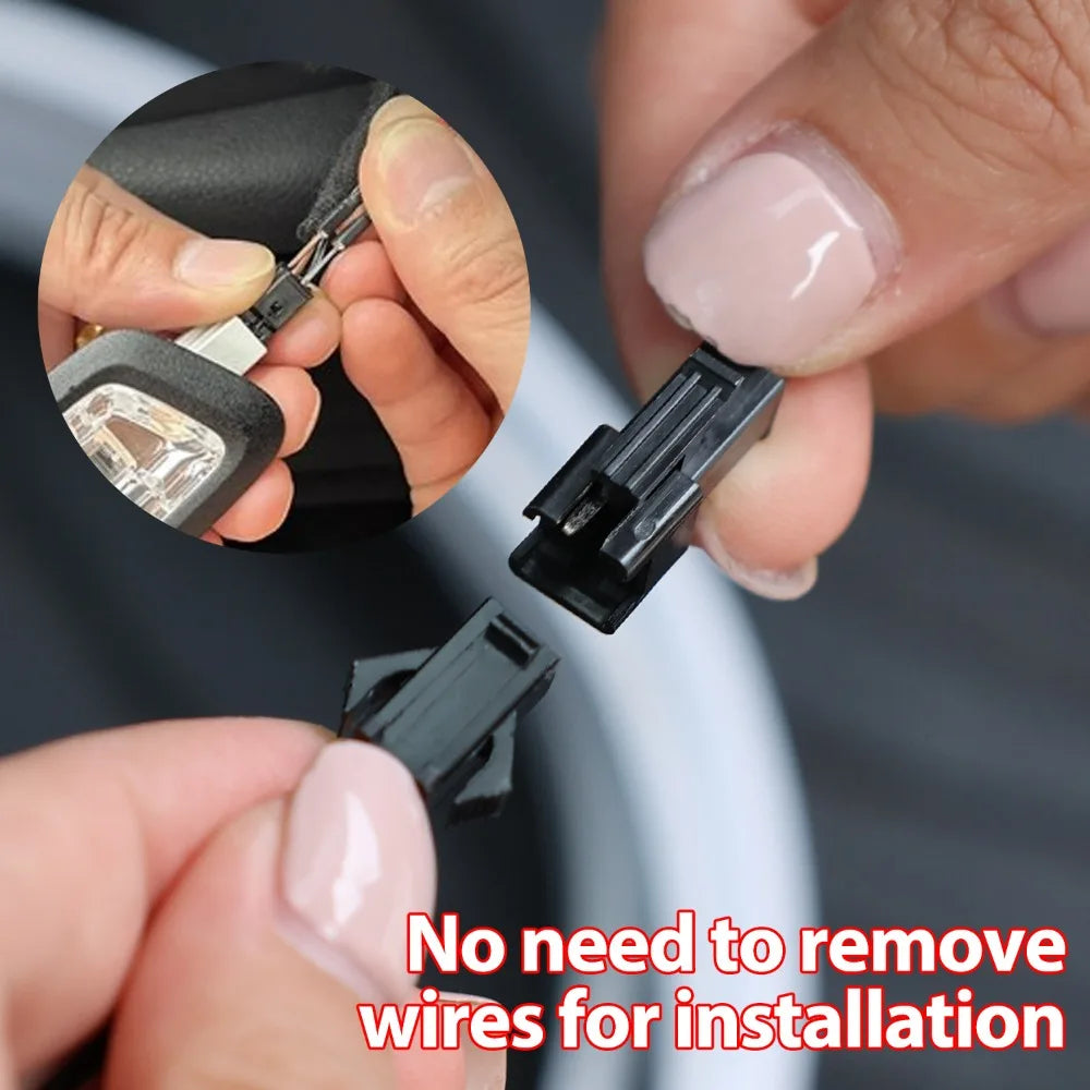 LED Car Trunk Atmosphere Light Strip Silicone Universal Cuttable Auto On Off Mood Lamp White Warm White Interior Decoration Kit