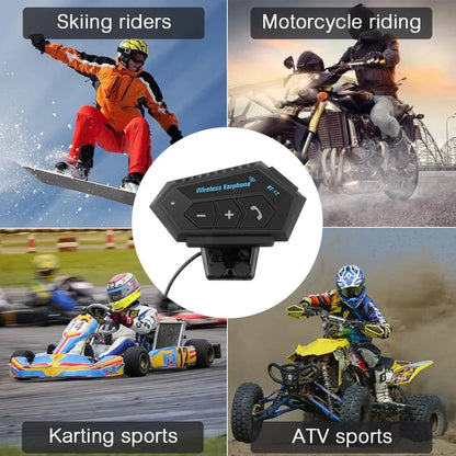 Motorcycle Helmet Headset Bluetooth 5.0 Headphone Wireless Hands-free Call Stereo IP67 Waterproof Earphone Music Player Speaker