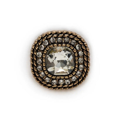 5pcs Rhinestones Retro Metal Shank Button Sewing Home Clothing Handmade Crafts Accessories Decor 18-25mm