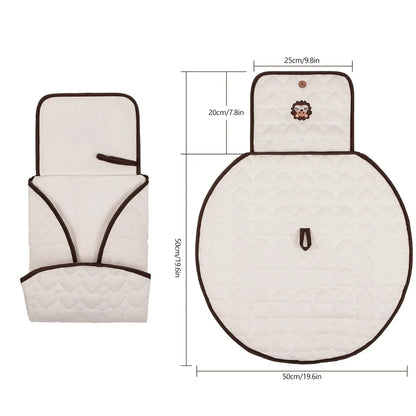 Baby Foldable Diaper Changer Baby Changing Mat Waterproof Changing Pad Portable Diaper Bag Newborn Bedding Supplies Storage Bags