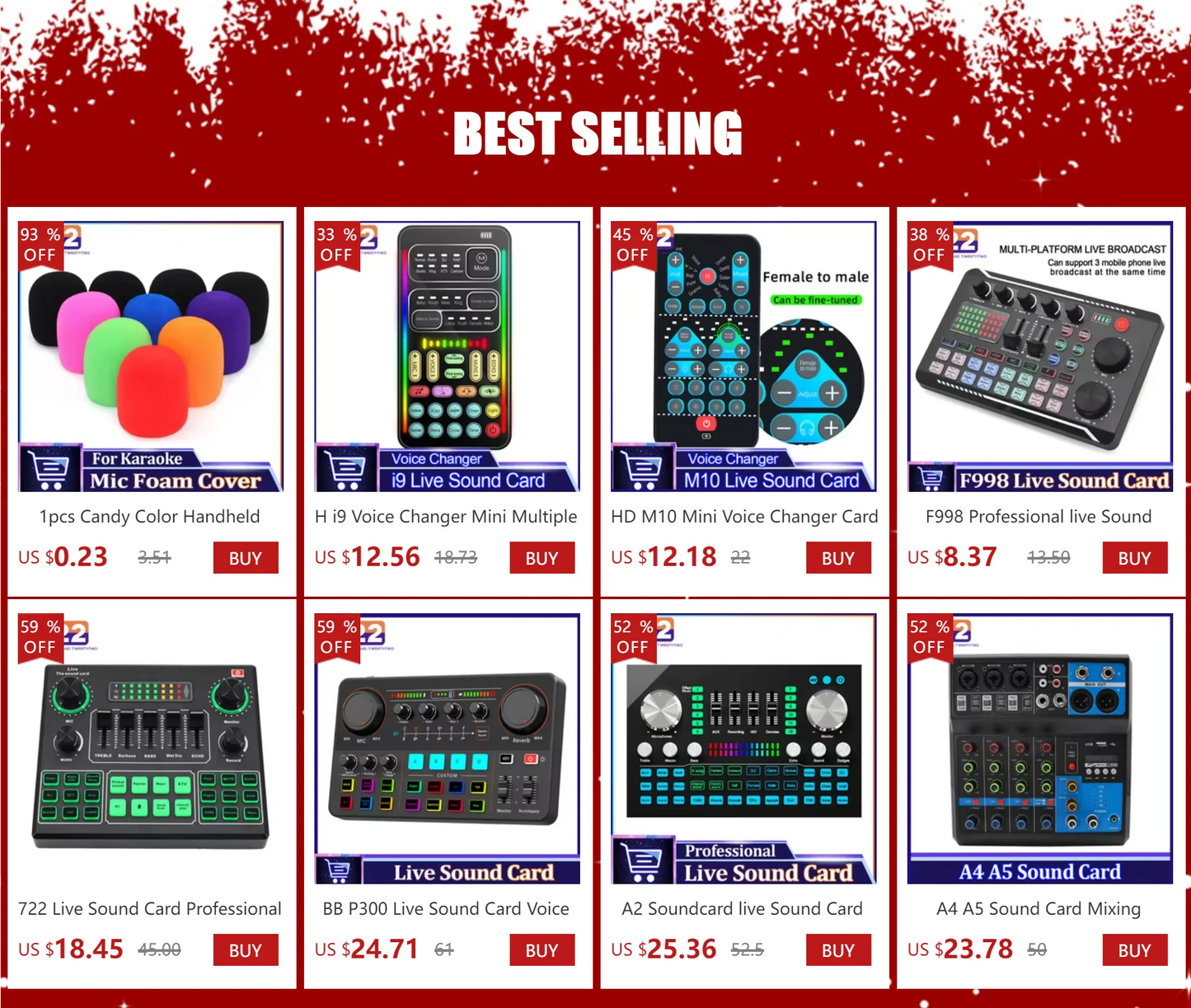 F11 Live Sound Card Streaming 5-Channel Mixer Sound Card Audio for Game Voice Podcast Live Streaming Kit Podcast Accessories Par