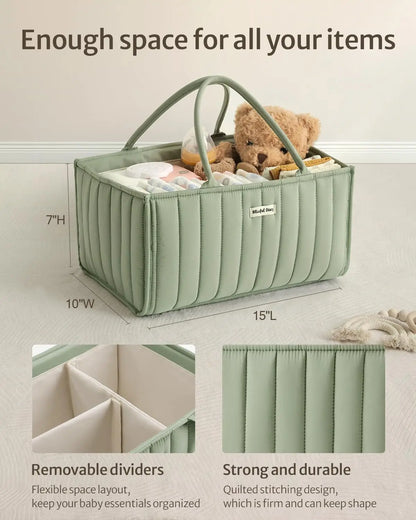 Baby Diaper Caddy Organizer Product Caddy Portable Organizer for Changing Table Gift for Baby Shower and Registry Must-Have