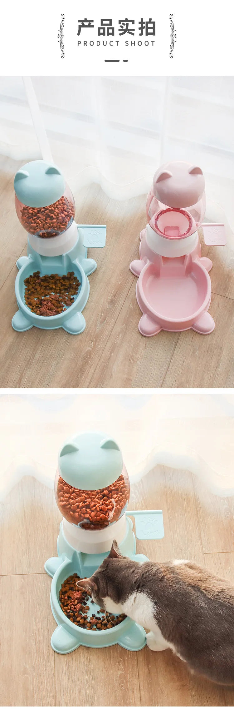Pet Automatic Feeder Dog Cat Bowl For Small And Medium Pet's Water Feeder Feeding Large Capacity Dispenser