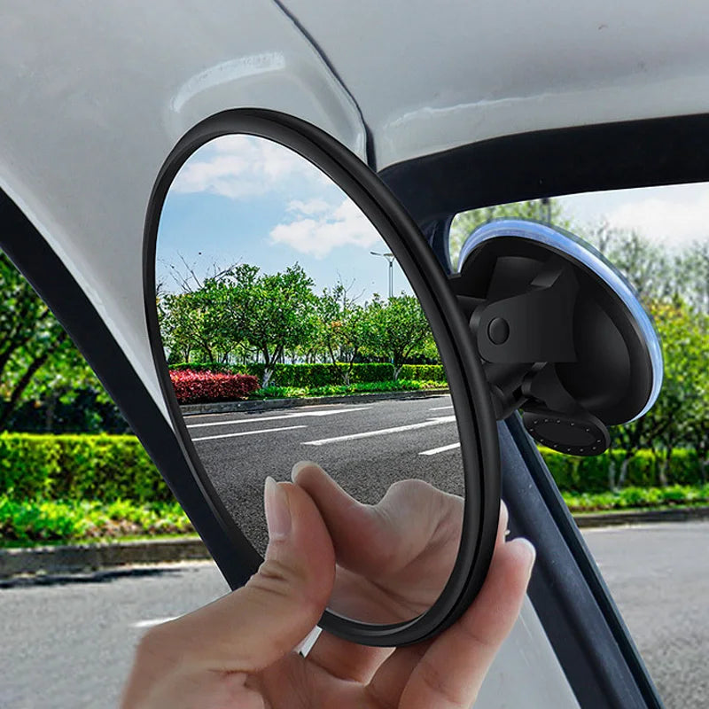 Car Mirror 360 Degrees Rotatable Dashboard Windshield Sun Visor Plate Auxiliary Observe Mirror Suction Cup Interior Baby Mirrors