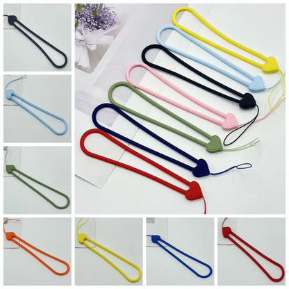 Silicone Wrist Hand Strap Phone Lanyard Short Rope Mobile Phone Strap Phone Charms Pendant Phone Hanging Rope For Mobile Phone