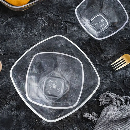 Glass Acrylic Serving Salad Bowls Salad Plastic Mixing Acrylic Serving Salad Bowlss Transparent Fruit Acrylic Large Vegetable