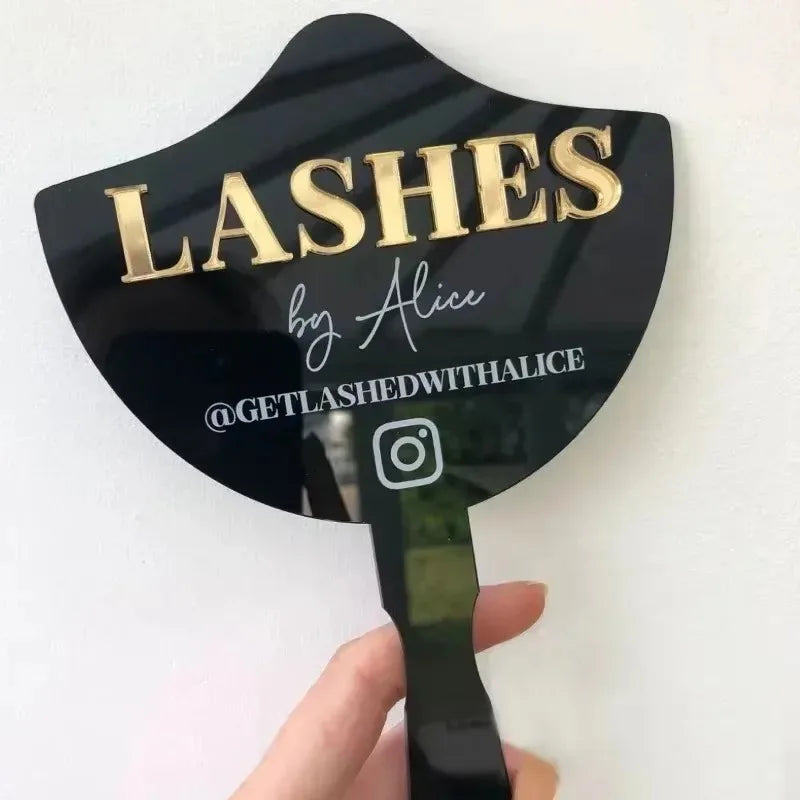 Lash Artist Social Media Face Prop  Personalised  Aesthetics Sign  Lash Sign  Salon Decor