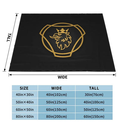 Sweden Saabs Scanias Blankets Fleece Winter Portable Lightweight Thin Throw Blanket for Bedding Travel Bedspread
