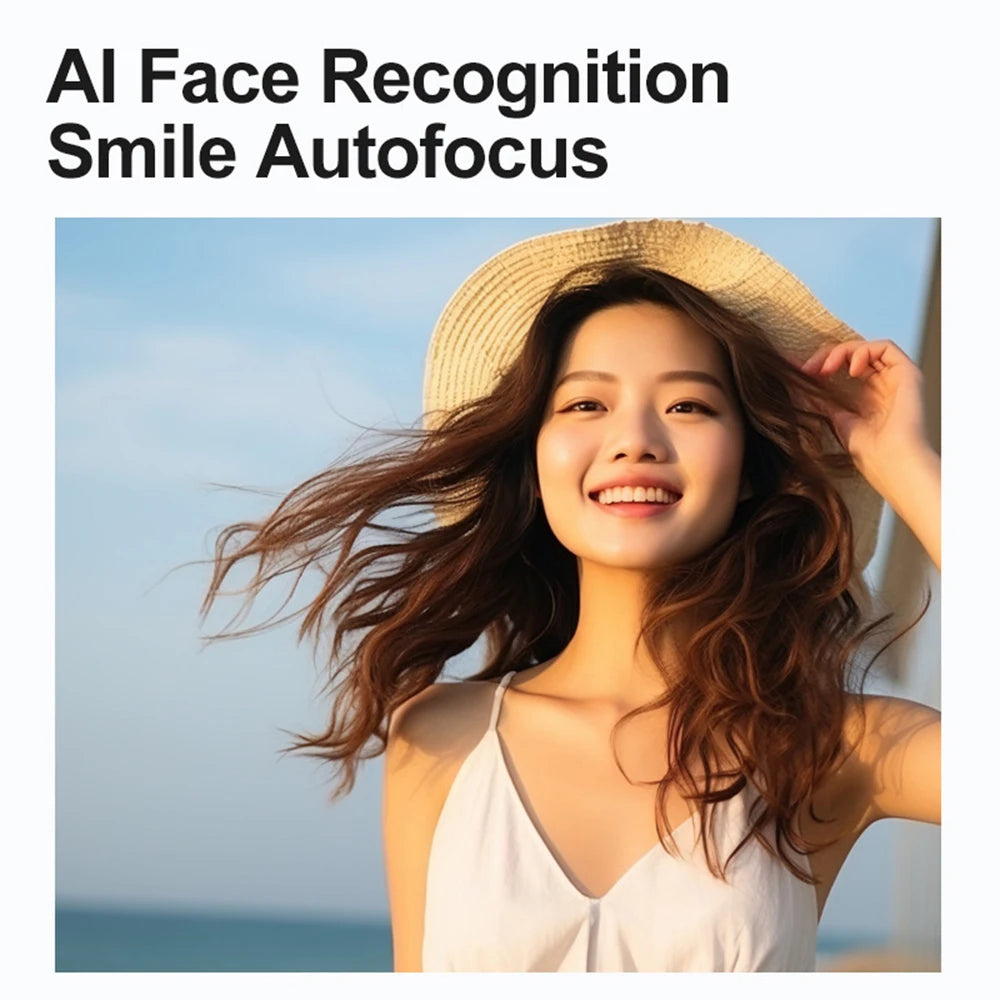 HD 50MP Digital Camera Autofocus Vlogging Camera with 2.4" Large Screen Camcorder Camera For kids Beginner Camera 8x Dual Camera