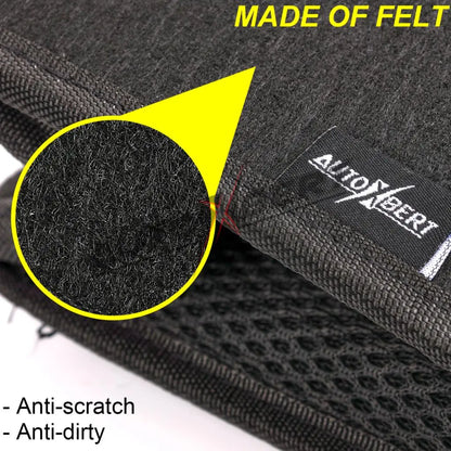 Car Trunk Organizer Felt Boot Organiser Storage Bag Box Portable Handbag Cargo Tool Holder Mesh Net Pocket Collapsible Universal