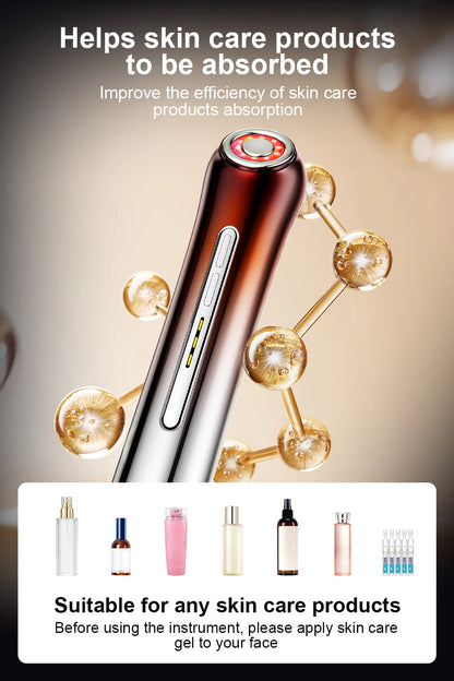 Women's Facial Contour Enhancing Beauty Tool with Colored Light Home Skin Care Device