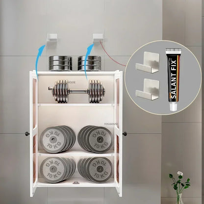 Open Cabinets Towel Cabinet Storage Bathroom Furniture Vanity Sink Narrow Double Washbasin Shelf Locker Wall Pharmacy Floor Wc