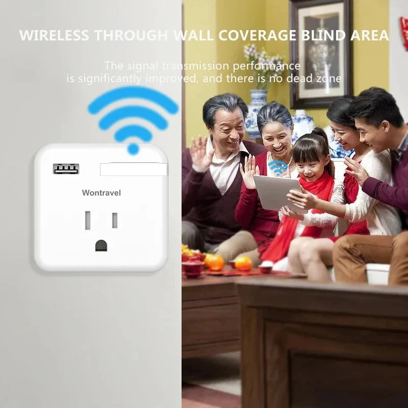 1200Mbps Wifi Extender USB Portable Wifi Repeater 2.4G/5G Router Wifi Booster Long Range Wifi Amplifer Home Network Extension