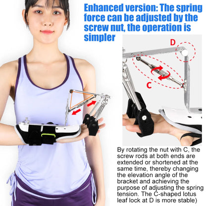 Tcare Hand Posture Corrector PHYSIOTHERAPY REHABILITATION Training Dynamic Finger Orthosis for Apoplexy HEMIPLEGIA Tendon Repair