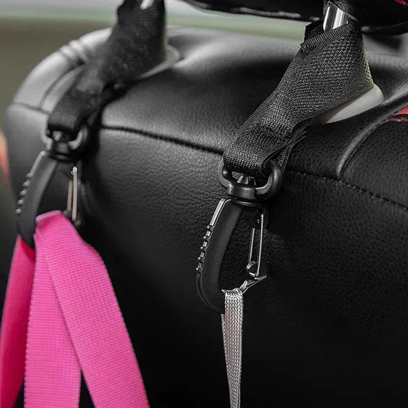 2/5pcs Organizer Diaper Bag Shopping Pram Hook Buckle Stroller Hanger Stroller Hooks Buckles Clip Aluminum Alloy Carabiner Cart