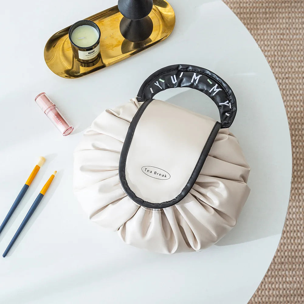 Travel Toiletry Makeup Bag   Drawstring Waterproof Large Capacity Portable Storage Bag