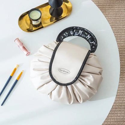 Travel Toiletry Makeup Bag   Drawstring Waterproof Large Capacity Portable Storage Bag