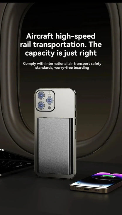5000/10000mAh Thin Wireless Power Bank Potable Charging Mobile Powerbank Magnetic External Battery for iPhone Huawei Xiaomi 2025