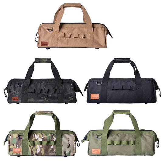 Camping Gear Bag Camping Tool Bag Large Capacity Wide Mouth Storage Tool Bag Water Resistant Gear Bag Sturdy Bottom Tool Bag
