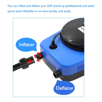 Air Pump Electric Air Pump 16PSI Single Stage Portable Air Pump with Nozzles Inflatable Pump Double Stage Electric Air Pump