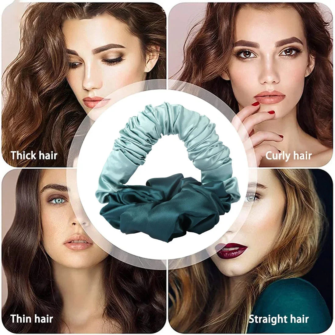 No Heat Soft Hair Curlers Lazy Hair Rollers Heatless Curling Rod Headband Sleeping Silk Curls Ties Perm Rods Hair Styling Tools