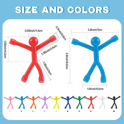 Fridge Magnets Man, Humanoid Magnetic Toys for Fridge, Magnetic People Mini Humanoid Colorful Magnetic Toy for Locker, Office