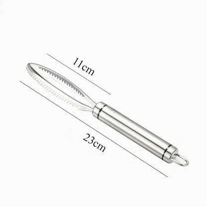 Kitchen Accessories Stainles Fish Scales Scraping Graters Fast Remove Fish Cleaning Peeler Scraper Fish Bone Tweezers Tool Gadge