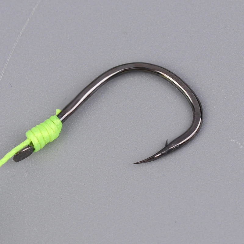 〔Far〕Double Hook Fishing Hair Rigs Hook Reverse Bottom Line Suspension Carp Fishing Hook Ready Made Anti Bottom Carp Rigs