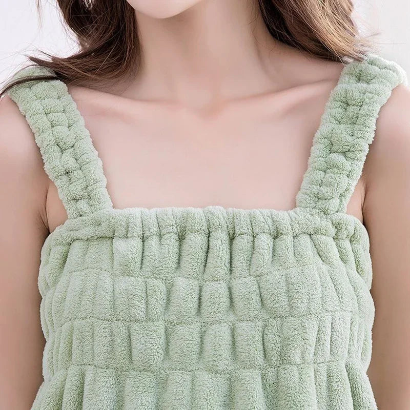 82x140cm Large Bath towels For Body coral velvet Bath Skirt  Fashion Lady Wearable Fast Drying Beach Spa Bathrobes Bath Towels