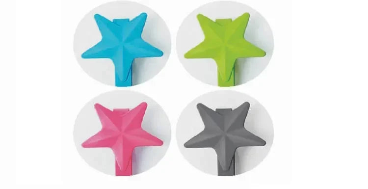 Baby Stroller Hook Silicone Star Pacifier Chain Non-Toxic Teether Strap Kids Toy Holder Organizer Stroller Accessories