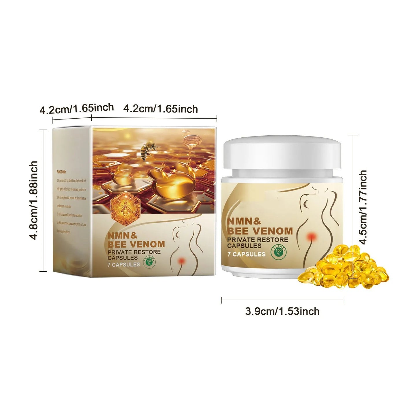 Women'S Body Care Capsules Body Cleansing Odor Moisturizing Body Care Capsules 1ml