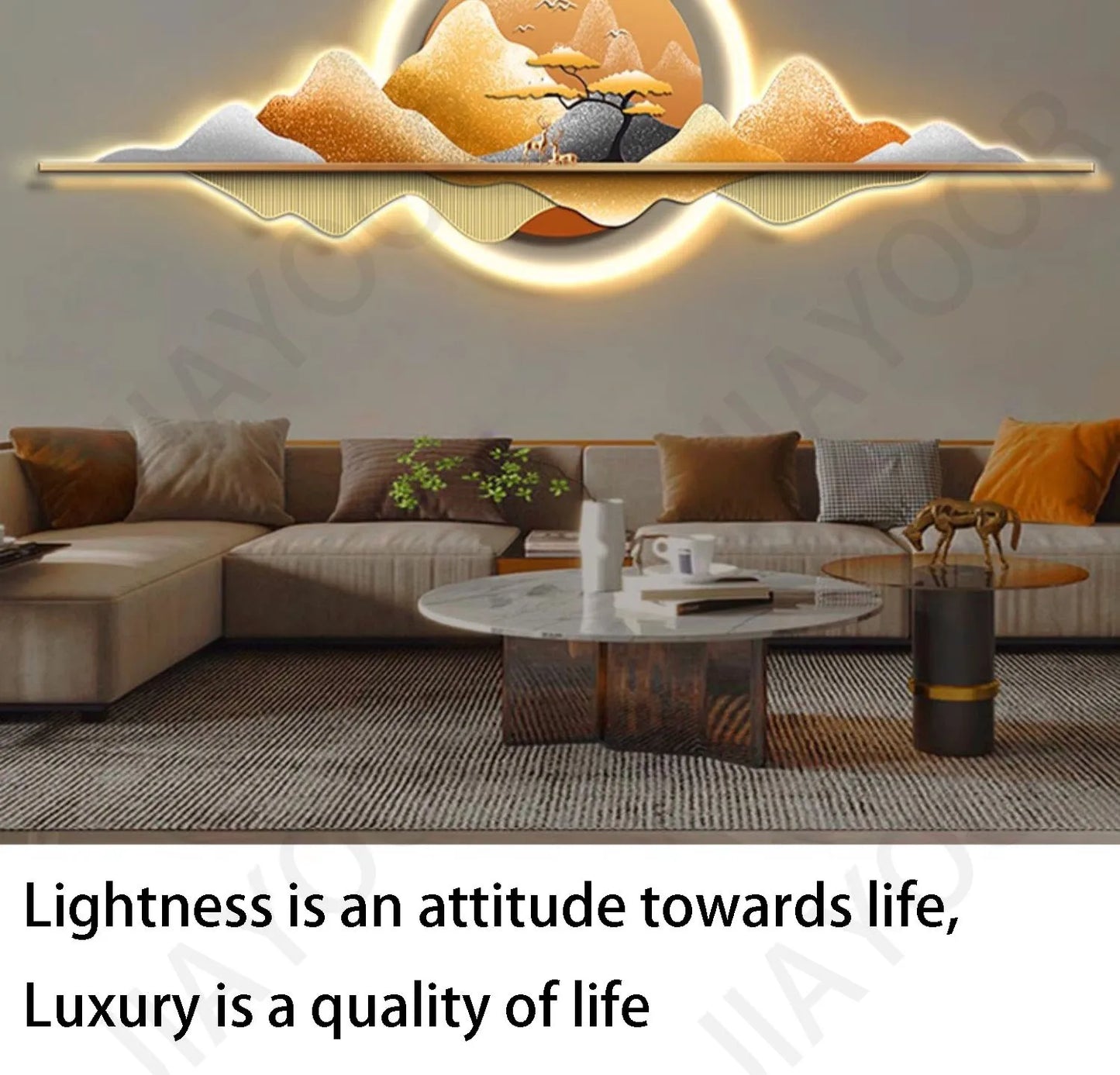 Wall Lamp Entrance Decoration Light Corridor Hanging Hallway Modern Nordic landscape Painting Lamps Home Living Room Mural Light