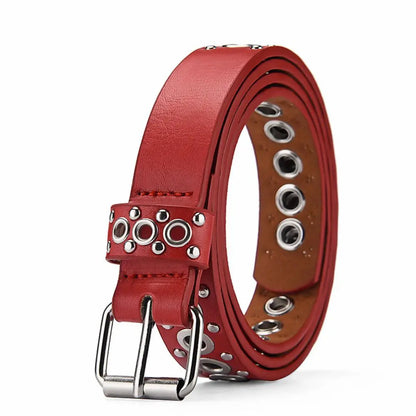 Women's Belt Fashionable Rivet Thin Belt Personalized Needle Buckle Belt Street Trend Punk HipHop Style Y2K Belt With Jeans Belt