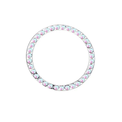 Car One-Click Engine Start Stop Switch Button Cover Crystal Rhinestone Cover Protector Ring Hand-set Sticker Decoration