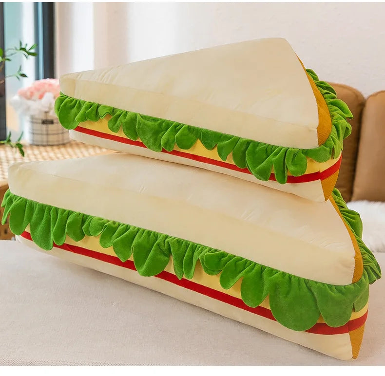 Plush Stuffed Toys Cute and Creative Sandwiches Pillows Toast Bread Children's Sofas Bedside Pillows Large Cloth Dolls Birthday