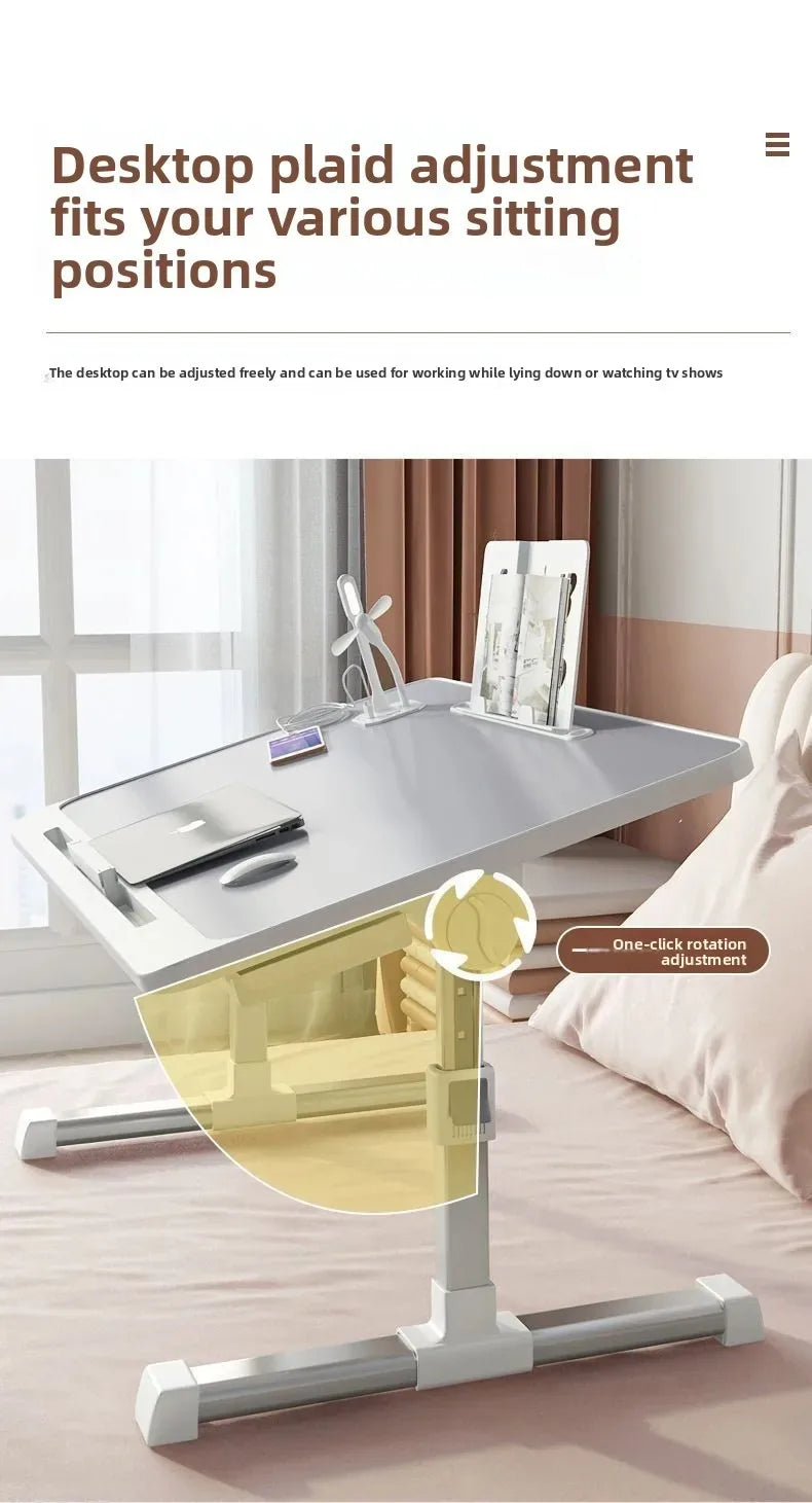 Bed Dormitory Student Writing Bed Desk Laptop Office Small Table Board Foldable Lift