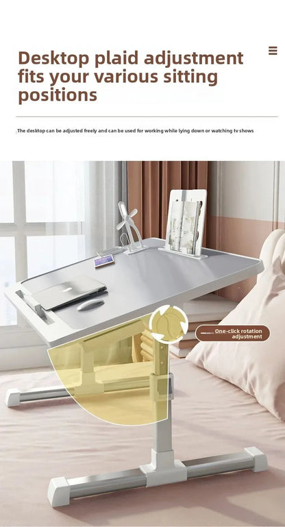 Bed Dormitory Student Writing Bed Desk Laptop Office Small Table Board Foldable Lift